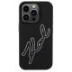 3. Karl Lagerfeld 3D Rubber Signature Case for iPhone 15 Pro - Black