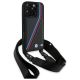 3. BMW M Edition Carbon Tricolor Lines & Strap Case for iPhone 16 Pro - Black