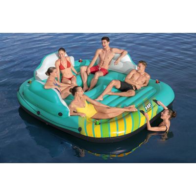 8. Bestway 43407 Pool and Beach Float Multicolor Monochrome PVC Floating Island