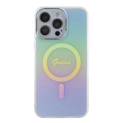 3. Guess GUHMP15XHITSQ iPhone 15 Pro Max turquoise/turquoise hardcase IML Iridescent MagSafe