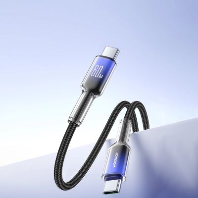 10. Joyroom S-A42 Crystal-Clear Series 60W USB-C - USB-C cable 1.2m - black
