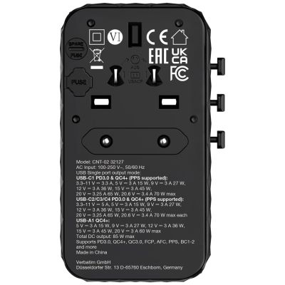 4. Verbatim CNT-02 Universal Black AC Fast Charging Internal