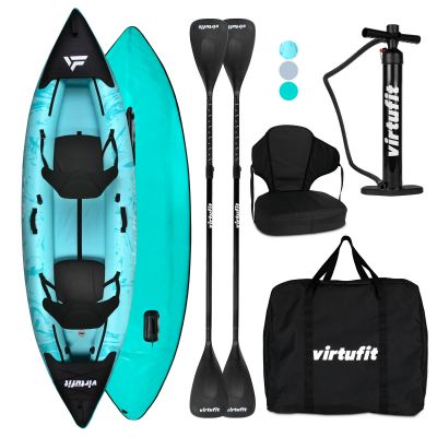 13. VIRTUFIT KAYAK 335 – TURQUOISE – WITH KAYAK SEATS AND CARRY BAG