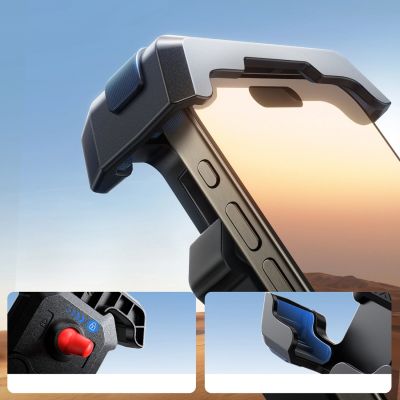 3. Joyroom JR-ZS428 shockproof handlebar holder for motorcycle, bike, scooter - black