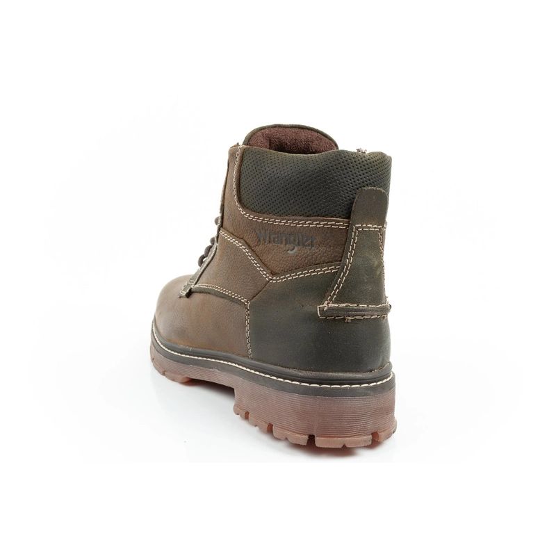 5. Wrangler Allan Mid men's boots Chelsea boots elegant leather green brown