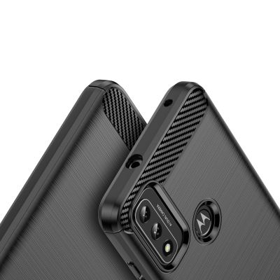 4. Carbon Case Flexible Cover Sleeve Motorola Moto G Play 2022 black
