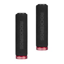 Rockbros foam bike grips black and red