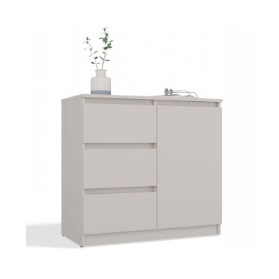 2. Chest of Drawers 1 Door 3 Drawers Cashmere Set