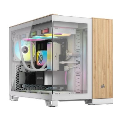 4. Corsair 2500X WHITE/BAMBOO case
