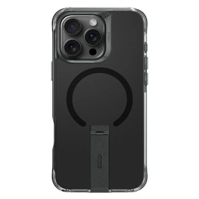 2. Uniq Eleva with Vertica Stand for iPhone 16 Pro - Black