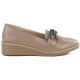 2. Women's beige wedge shoes with decoration M.Daszyński MR2265
