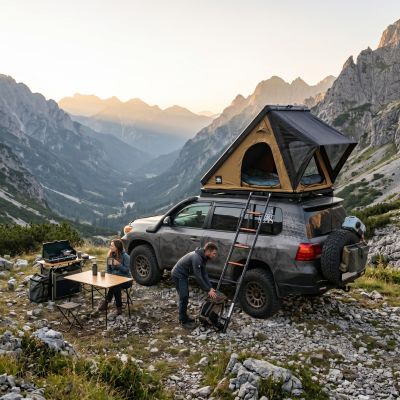 33. Offlander Triangle Slim Coyote Rooftop Tent OFF_RTT_SLIM