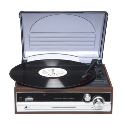11. Denver VPR-190MK2 retro record player with radio and built-in speakers