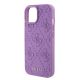 5. Guess GUHCP15SP4EPMU iPhone 15 6.1" purple/light purple hardcase Leather 4G Stamped