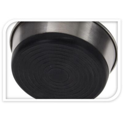 5. DOG AND CAT BOWL STAINLESS STEEL 20X7CM RUBBER BASE DOGS COLLECTION