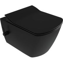 Toilet bowl with bidet function - with mixer tap