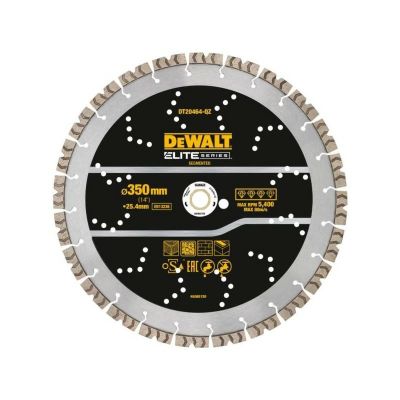 DEWALT 350mm ELITE DIAMOND SEGMENTED DISC GENERAL PURPOSE