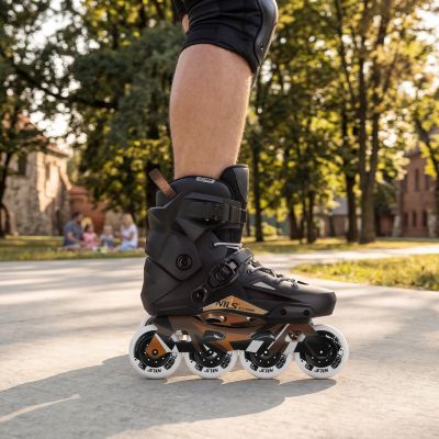 4. NA1601 SLALOM ROLLER SKATES SLAYD BLACK SIZE 39 NILS EXTREME