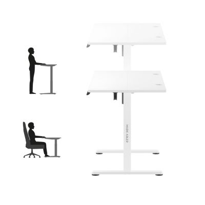 6. MA-Leader 7.0 White Electric Desk
