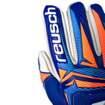 6. Reusch Attrakt Advance Blue Goalkeeper Gloves 5670215 4126