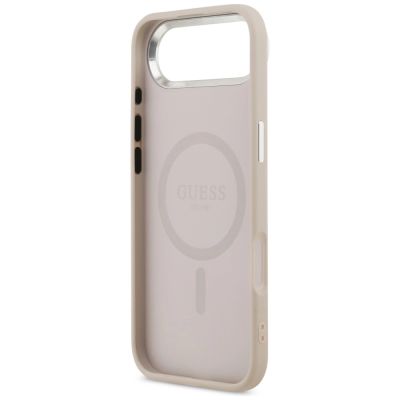 7. Guess Triangle Logo MagSafe Case for iPhone Air - Pink