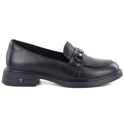 2. Women's leather brogues, black, Vinceza 39991