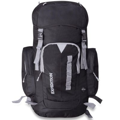 2. 35L HIKING BACKPACK A3039 BLACK SEMI LINE