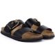 3. Women's black flip-flops with buckle Potocki 54325