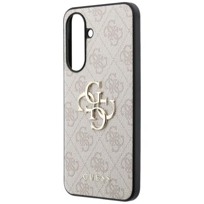 6. Guess Leather 4G Metal Logo Case for Samsung Galaxy A57 5G - Pink