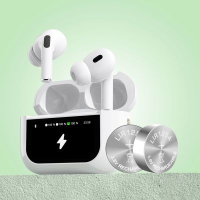 10. Dudao U19 in-ear TWS wireless Bluetooth 5.3 headphones with LED display - white