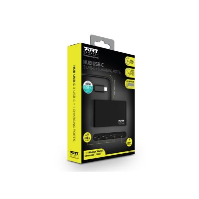 2. Port Designs 900147 USB Type-C Hubs and Concentrators 5000 Mbit/s Black