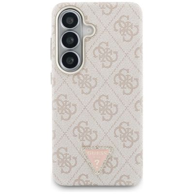 3. Guess 4G Triangle Logo MagSafe Case for Samsung Galaxy S26 - Pink