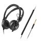 Sennheiser HD 25 PLUS - Professional headphones, closed, straight and spiral cable, additional velour pads, carrying case
