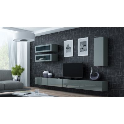 3. VIGO '90' full display cabinet 90/35/32 gray/gray gloss
