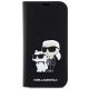 3. Karl Lagerfeld KLBKP14LSANKCPK iPhone 14 Pro 6.1" bookcase black/black Saffiano Karl & Choupette