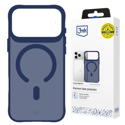 16. 3mk Smoke MagCase for iPhone 17 Pro Max - Blue-Translucent