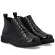 4. Women's patent leather ankle boots crocodile black Rieker 71150-00