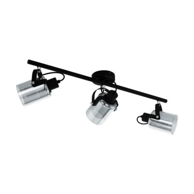 BERREGAS 3XE27 spotlight black/chrome