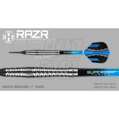 17. Darts Harrows Razr 90% Softip HS-TNK-000013378