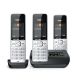 6. Gigaset 500A Comfort Trio Cordless Phone - Answering Machine - ECO DECT\GAP\CAT-iq - Silver + 2 additional handsets