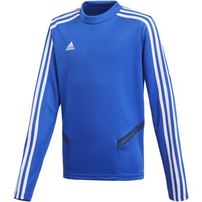6. adidas Tiro 19 Training Top blue JR football sweatshirt DT5279