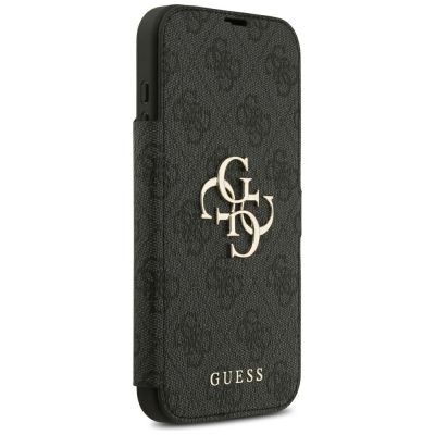 4. Guess Book 4G Metal Logo Case for iPhone 18 Pro Max / 17 Pro Max - Black