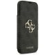 4. Guess Book 4G Metal Logo Case for iPhone 18 Pro Max / 17 Pro Max - Black