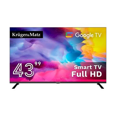 Kruger&Matz 43" FHD Google TV, DVB-T2/S2/T/C H.265 HEVC