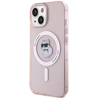 2. Karl Lagerfeld IML Choupette MagSafe case for iPhone 15 - pink
