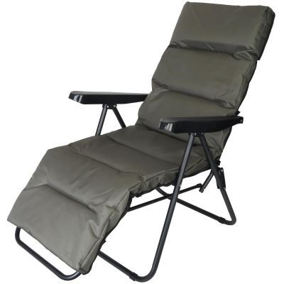 GARDEN ARMCHAIR WITH FOOTREST 57x83x106CM GREY-GREEN