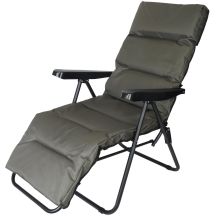 GARDEN ARMCHAIR WITH FOOTREST 57x83x106CM GREY-GREEN