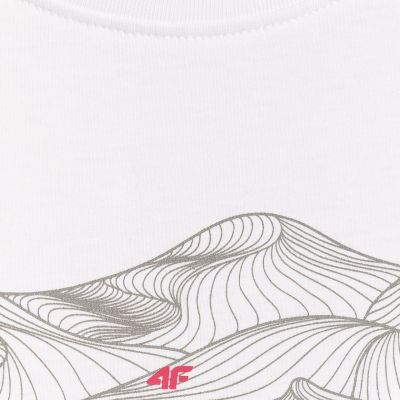 5. Women's T-shirt 4F F2785 white 4FWSS26TTSHF2785 10S