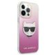 4. Karl Lagerfeld Choupette Head Case for iPhone 13 Pro Max - Pink