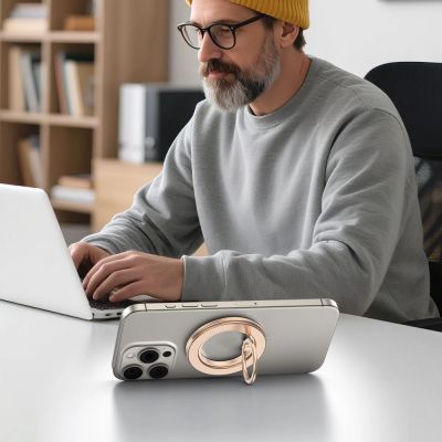 4. Tech-Protect MMR600 Magsafe Phone Ring Holder - Gold